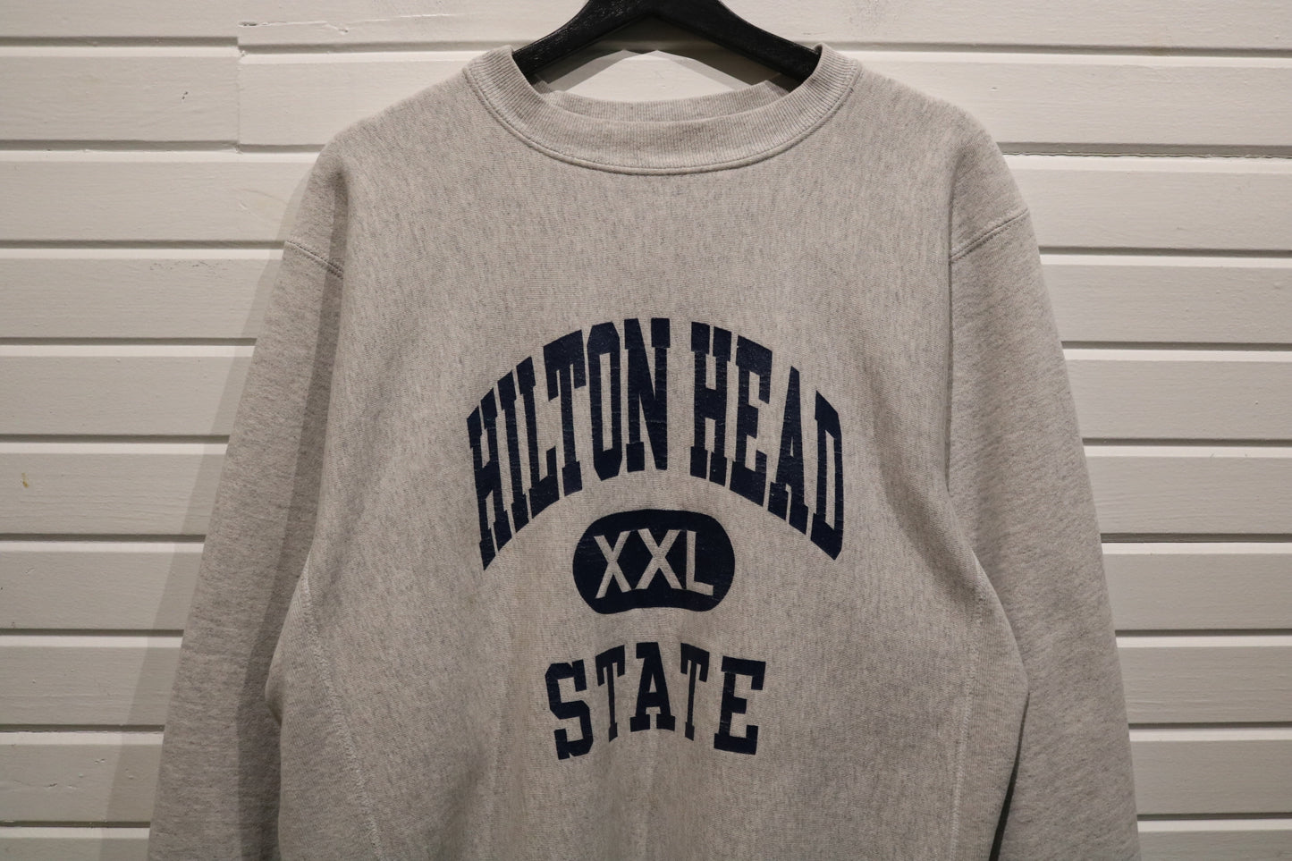Hilton-Head State Sweater | Vintage Athletic-Inspired Pullover Sweatshirt | Classic Oversized Fit