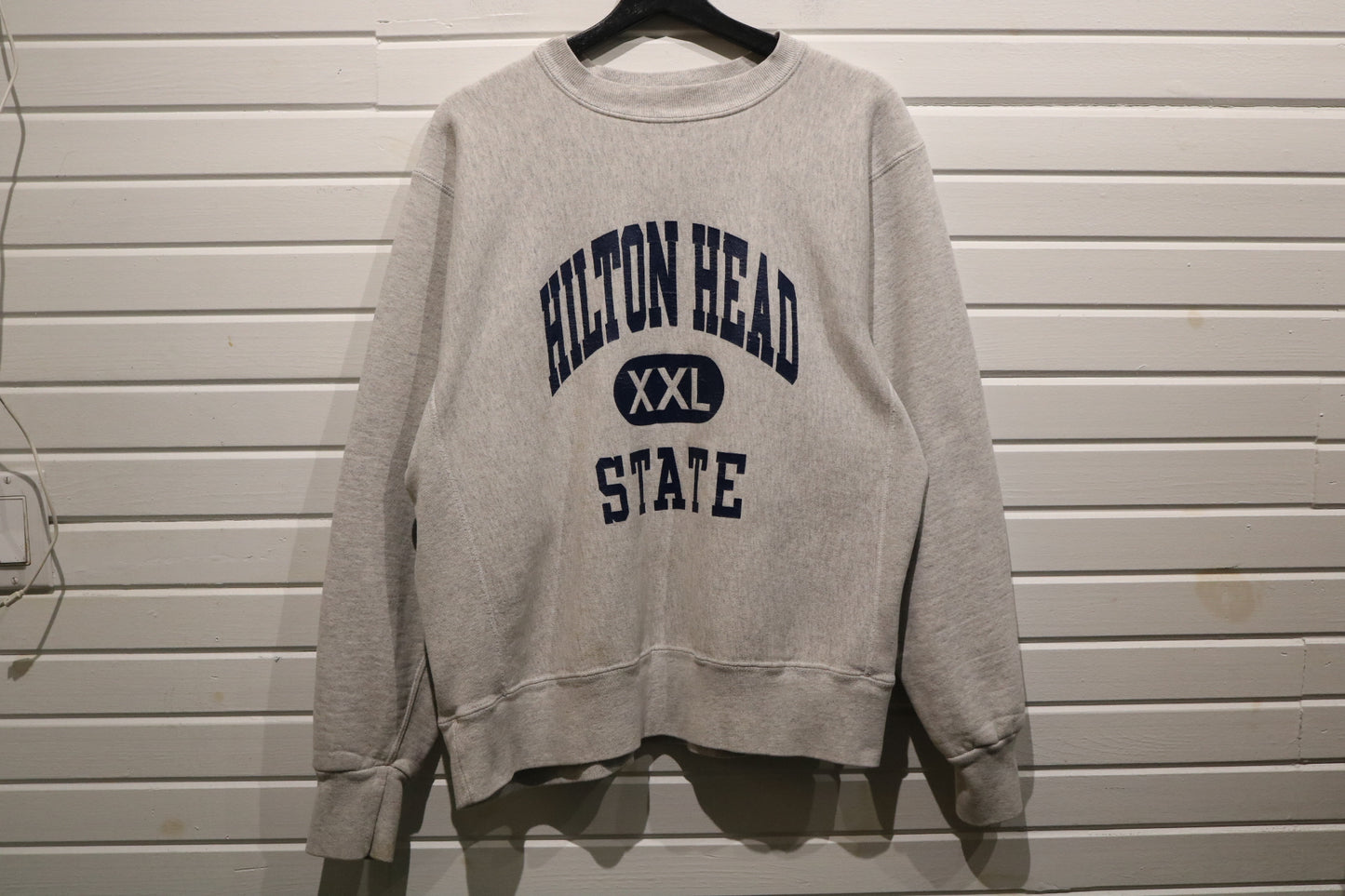 Hilton-Head State Sweater | Vintage Athletic-Inspired Pullover Sweatshirt | Classic Oversized Fit