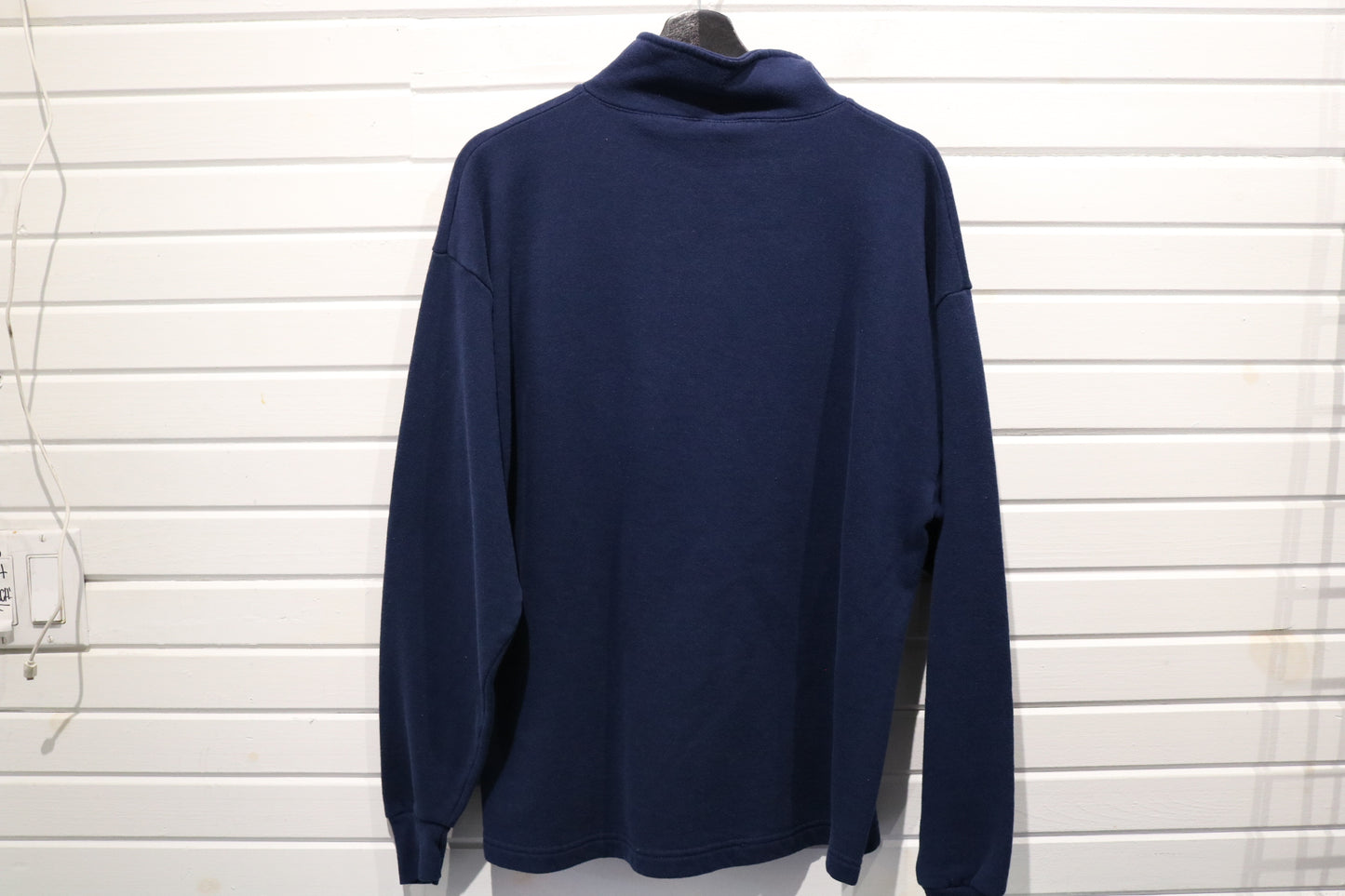 Sports Illustrated Quarter-Zip Fleece | Vintage 1990s Navy Pullover Sweatshirt | Classic Sportswear Top