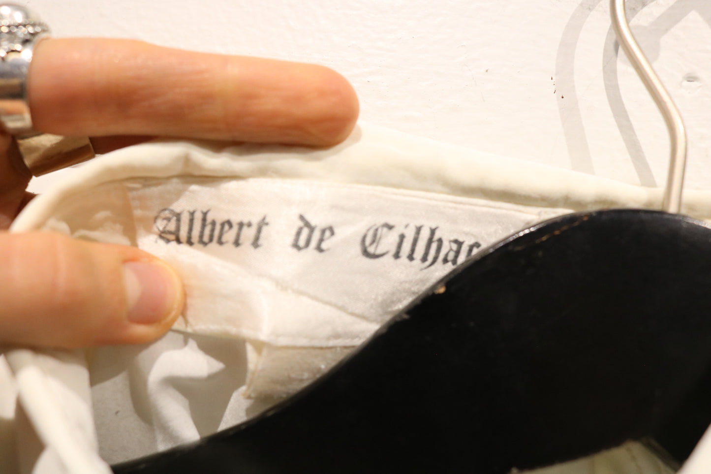 Albert-de-Cilhac Shirt | Vintage 70s Ivory Pleated Tuxedo Style Button-Up | Retro Formalwear Blouse