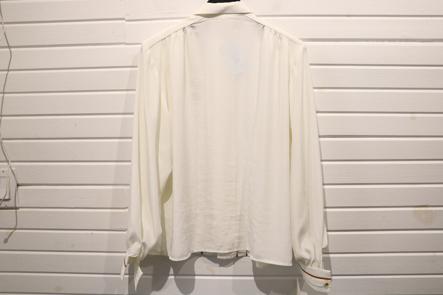 Albert-de-Cilhac Shirt | Vintage 70s Ivory Pleated Tuxedo Style Button-Up | Retro Formalwear Blouse