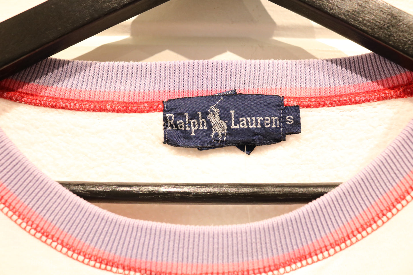 Ralph-Lauren Polo Sweatshirt | Vintage 90s Embroidered Crest Crewneck | Classic White Pullover Sweater