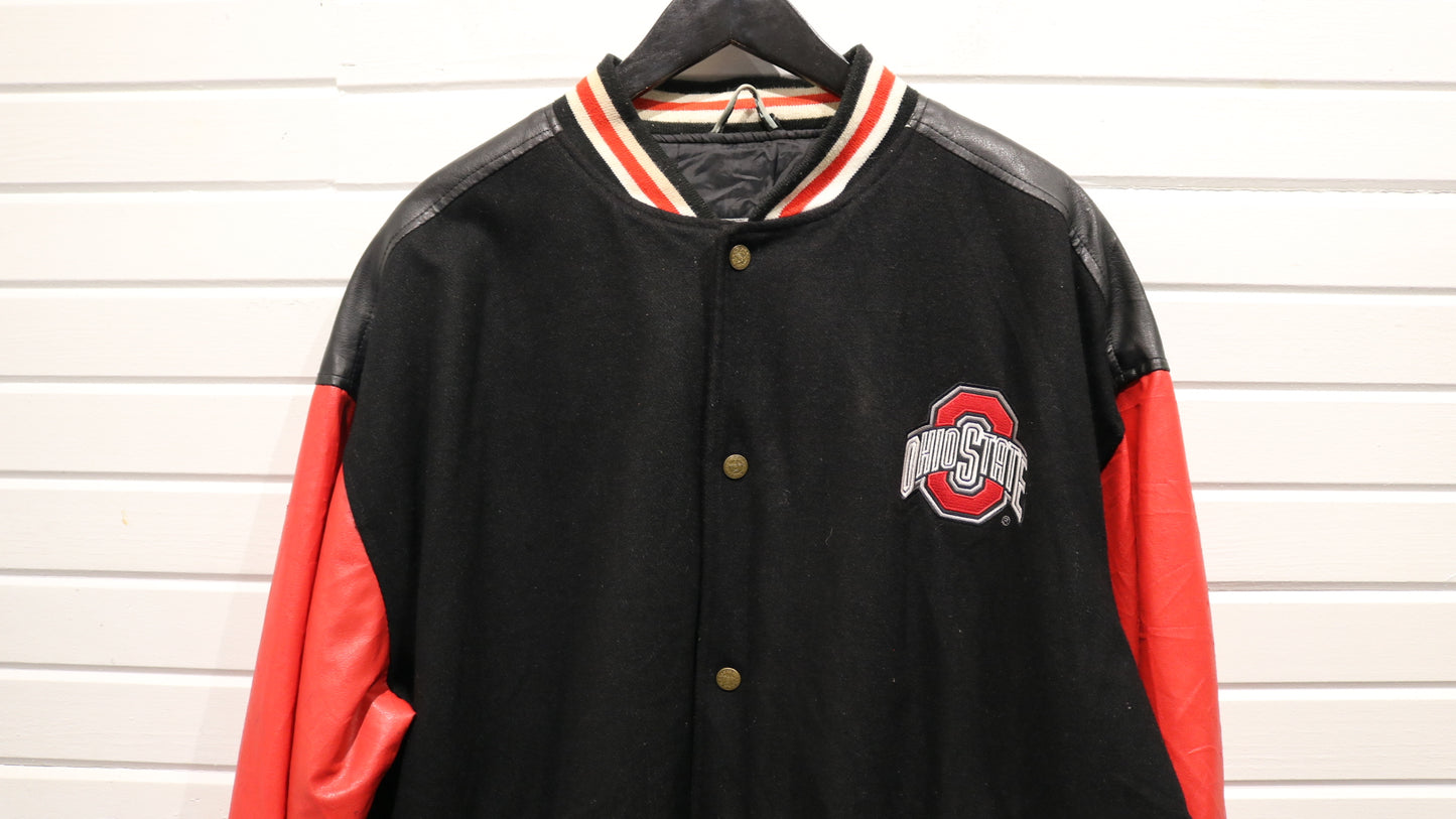 Steve-&-Barry's Ohio-State Jacket | Vintage 90s Varsity Letterman Coat | Classic College Bomber