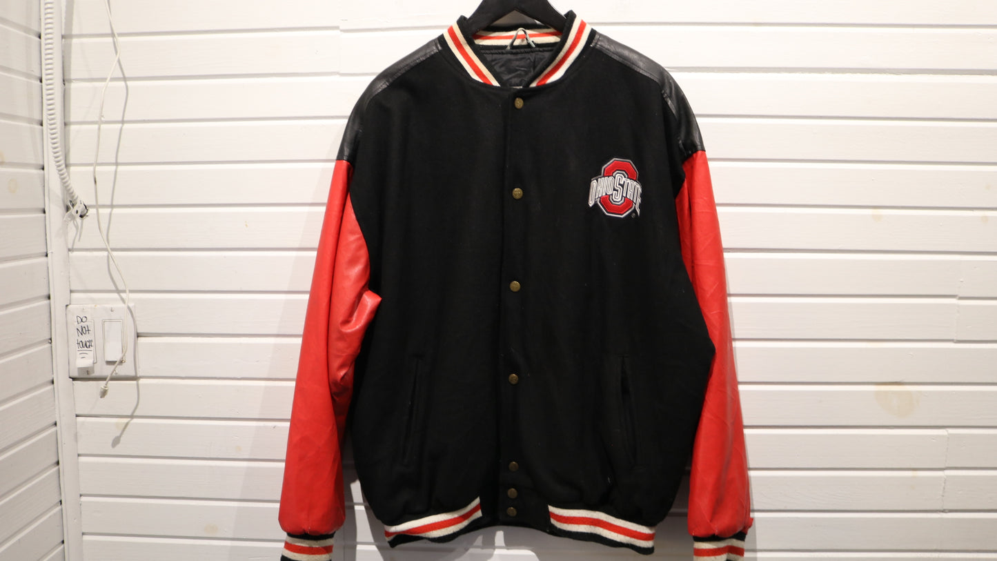 Steve-&-Barry's Ohio-State Jacket | Vintage 90s Varsity Letterman Coat | Classic College Bomber