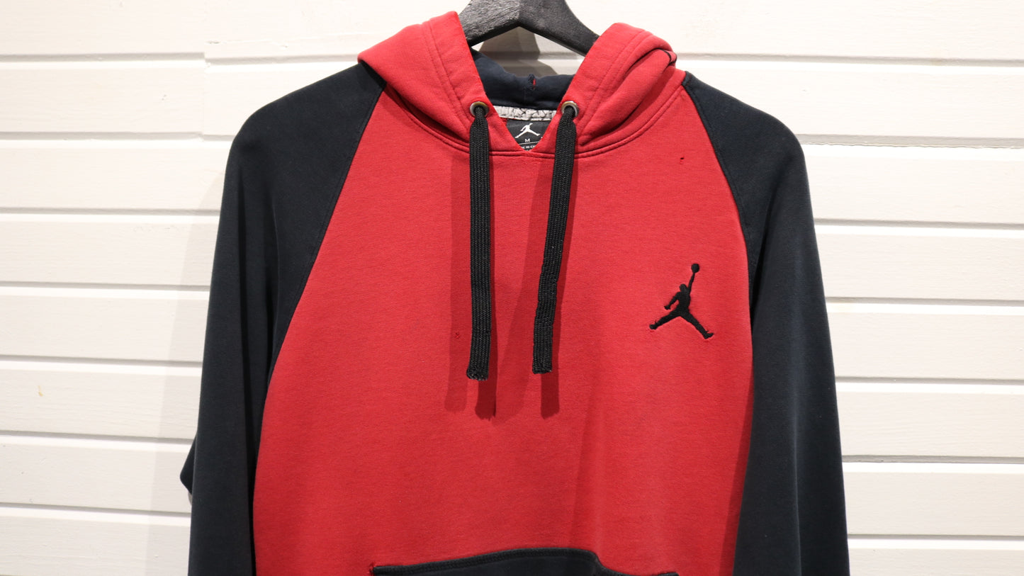 Jordan Hoodie Sweatshirt | Vintage 2000s Two-Tone Pullover Hoody | Jumpman Logo Streetwear