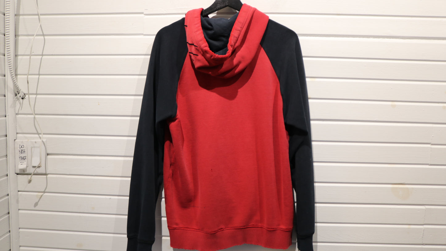 Jordan Hoodie Sweatshirt | Vintage 2000s Two-Tone Pullover Hoody | Jumpman Logo Streetwear