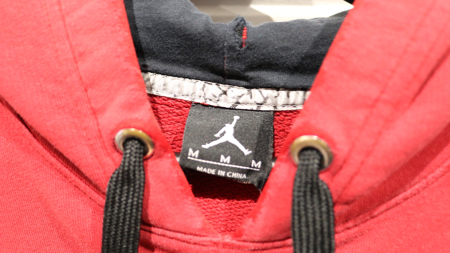 Jordan Hoodie Sweatshirt | Vintage 2000s Two-Tone Pullover Hoody | Jumpman Logo Streetwear