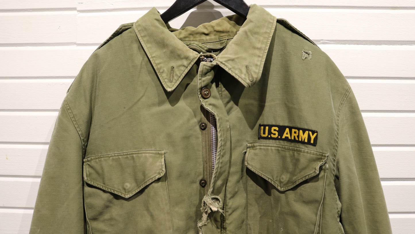 Vintage U.S.-Army Military Field Jacket | Vietnam Era Green Combat Outerwear | Classic Army Surplus Style