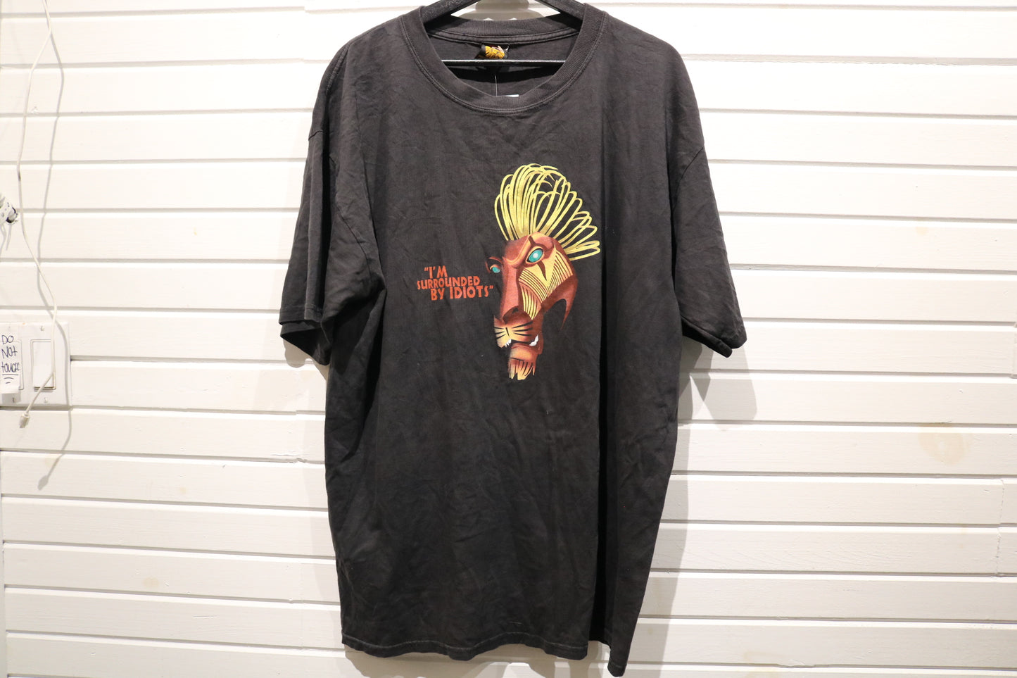 Disney The-Lion-King T-Shirt | Vintage Broadway Musical Scar Graphic Tee | I'm Surrounded By Idiots Shirt