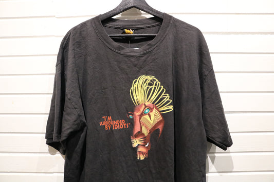 Disney The-Lion-King T-Shirt | Vintage Broadway Musical Scar Graphic Tee | I'm Surrounded By Idiots Shirt
