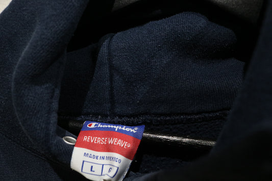 Vintage Iowa Champion Hoodie | 2000s University Navy Sweatshirt | College Reverse-Weave Pullover