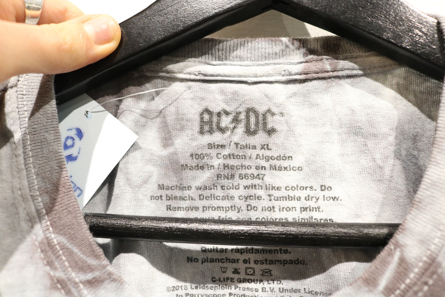 AC-DC High Voltage Rock N Roll T-Shirt | Vintage Tie-Dye Band Graphic Tee | Classic Concert Music Apparel