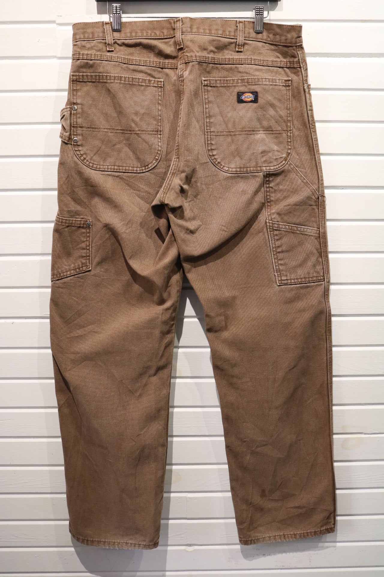 Dickies Carpenter Pants | Vintage Workwear Utility Trousers | Classic Brown Canvas Pants