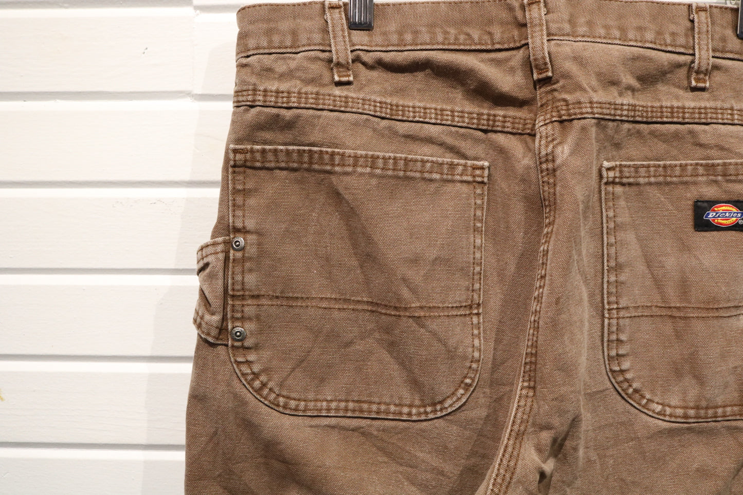 Dickies Carpenter Pants | Vintage Workwear Utility Trousers | Classic Brown Canvas Pants