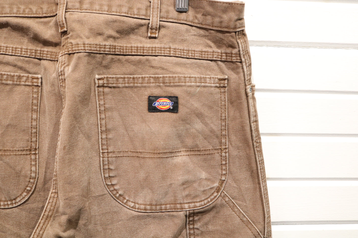 Dickies Carpenter Pants | Vintage Workwear Utility Trousers | Classic Brown Canvas Pants