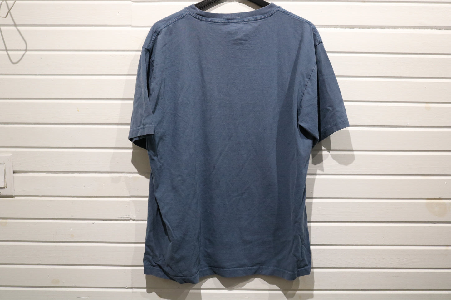 Randy Graphic T-Shirt | Vintage Slogan Statement Tee | Blue Cotton Casual Top