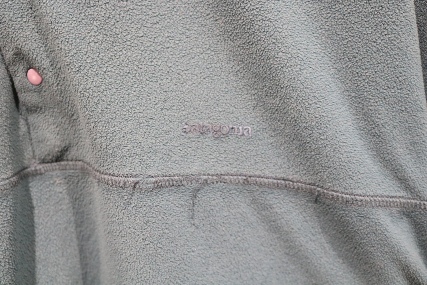 Vintage Patagonia Pullover Fleece | 90s Synchilla Teal Snap Front Jacket | Outdoor Layer Top