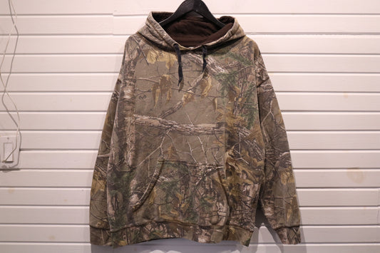 Realtree Camouflage Hoodie | Vintage Woodland Camo Hunting Pullover Sweatshirt | Outdoor Gear