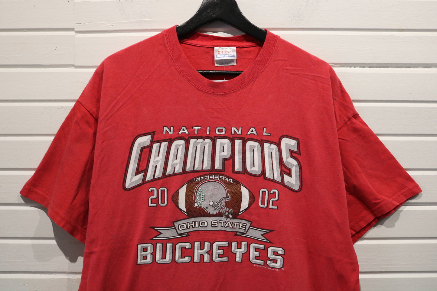 Ohio-State Buckeyes National Champions T-Shirt | Vintage 2002 Graphic Collegiate Tee | NCAA Football Fan Apparel