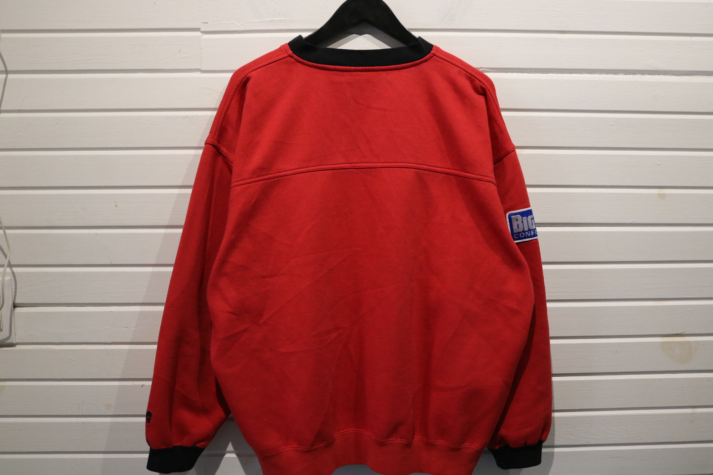 Wisconsin Badgers Sweatshirt | Vintage 1990s Embroidered Pullover Crewneck | Big Ten College Fan Apparel