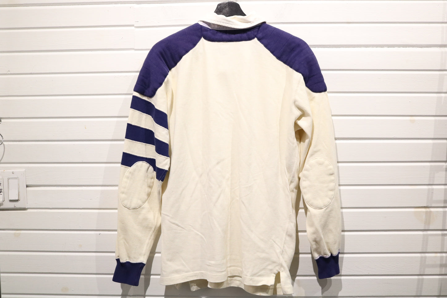 Polo Ralph-Lauren Rugby Shirt | Vintage Classic Crest Long Sleeve Pullover | Collegiate Sports Top