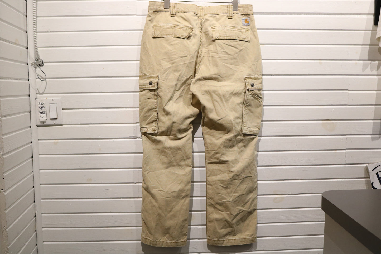 Carhartt Cargo Pants | Vintage Relaxed Fit Utility Work Trousers | Classic Tan Cotton Workwear