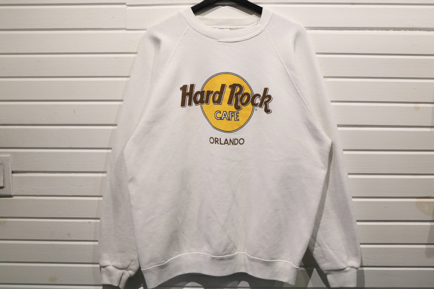 Hard-Rock-Cafe Orlando Sweater | Vintage Classic Logo Crewneck Sweatshirt | Collectible Music Memorabilia
