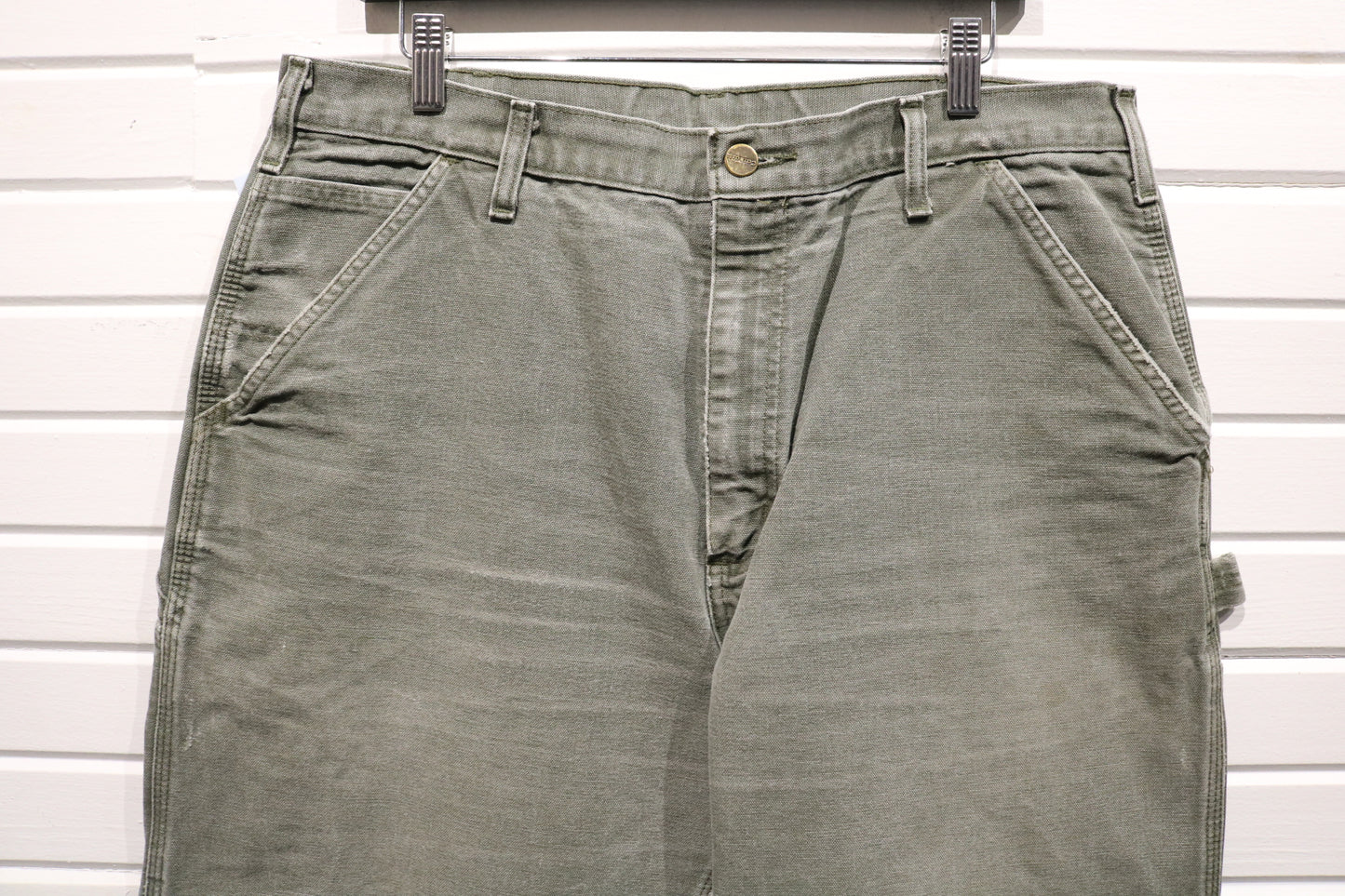 Carhartt Dungaree Fit Work Pants | Vintage Utility Carpenter Trousers With Tool Pocket Detail | Durable Canvas For Everyday Wear