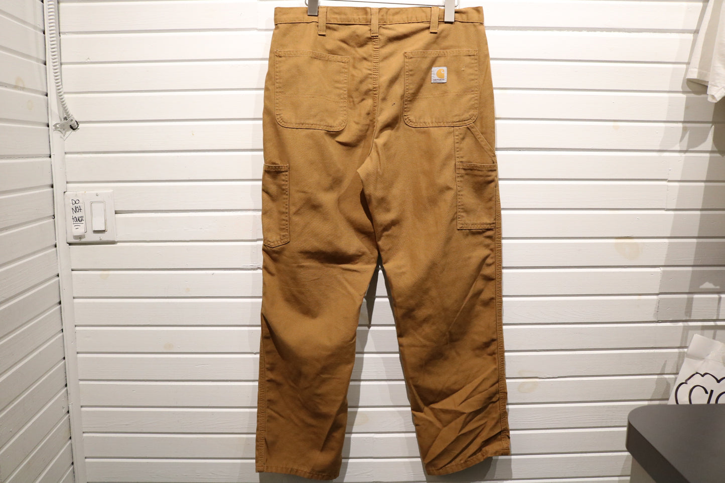 Carhartt Carpenter Pants | Vintage Workwear Utility Canvas Trousers | Classic Brown Men’s Bottoms