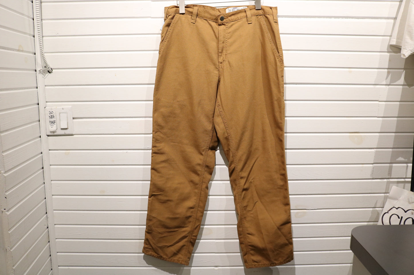 Carhartt Carpenter Pants | Vintage Workwear Utility Canvas Trousers | Classic Brown Men’s Bottoms