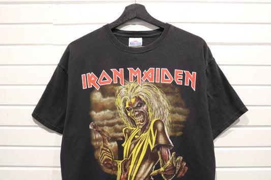 Iron Maiden T-Shirt | Vintage Killers Album Graphic Band Tee | Heavy Metal Music Apparel