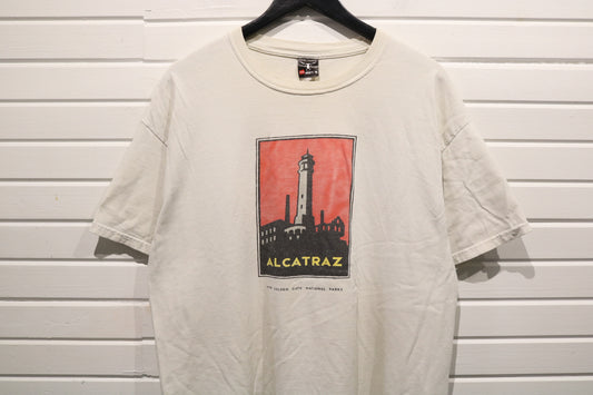 Alcatraz T-Shirt | Vintage 90s Golden Gate National Parks Graphic Tee | Bay Area Prison Souvenir Shirt
