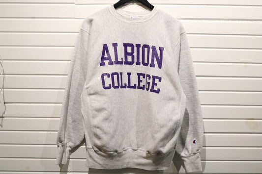 Champion Albion-College Sweatshirt | Vintage 90s Collegiate Graphic Crewneck | Classic Athletic Pullover