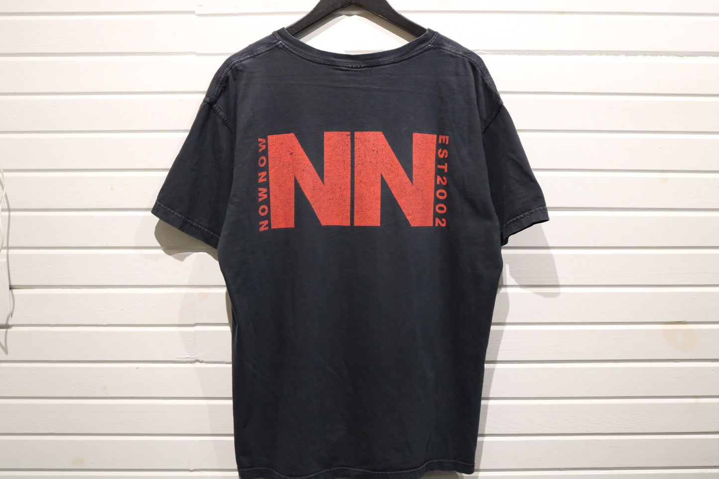 Now-Now Graphic T-Shirt | Vintage Band Tour Shirt Dark Art Print | Double-Sided Red Design