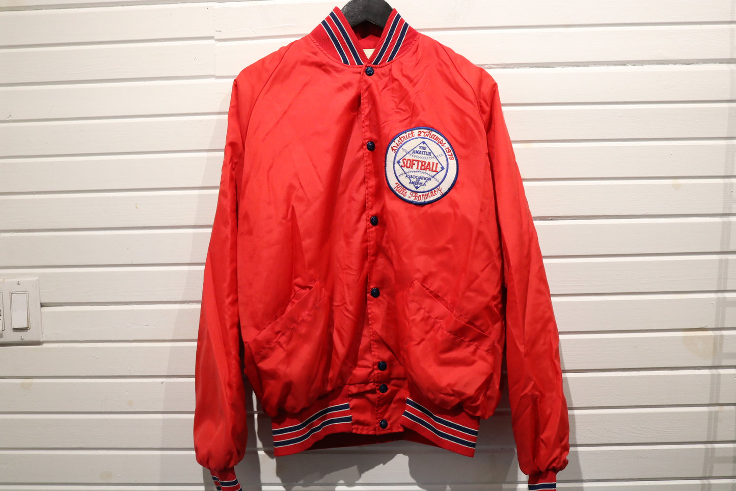 Hills-Kenton Softball Jacket | Vintage 1978 District Champs Embroidered Varsity Bomber | Retro Amateur Baseball Outerwear