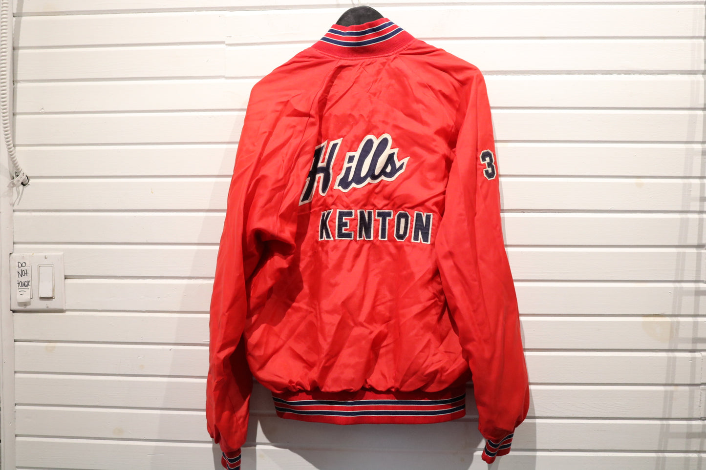 Hills-Kenton Softball Jacket | Vintage 1978 District Champs Embroidered Varsity Bomber | Retro Amateur Baseball Outerwear