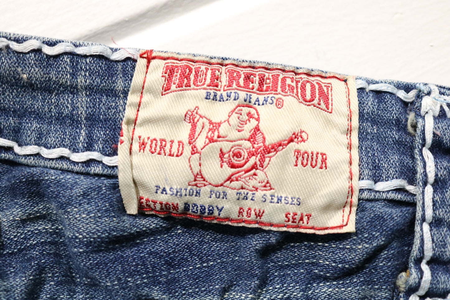 True-Religion Jeans | Vintage 2000s Contrast Stitch Denim Trouser | Classic Western Style Pants