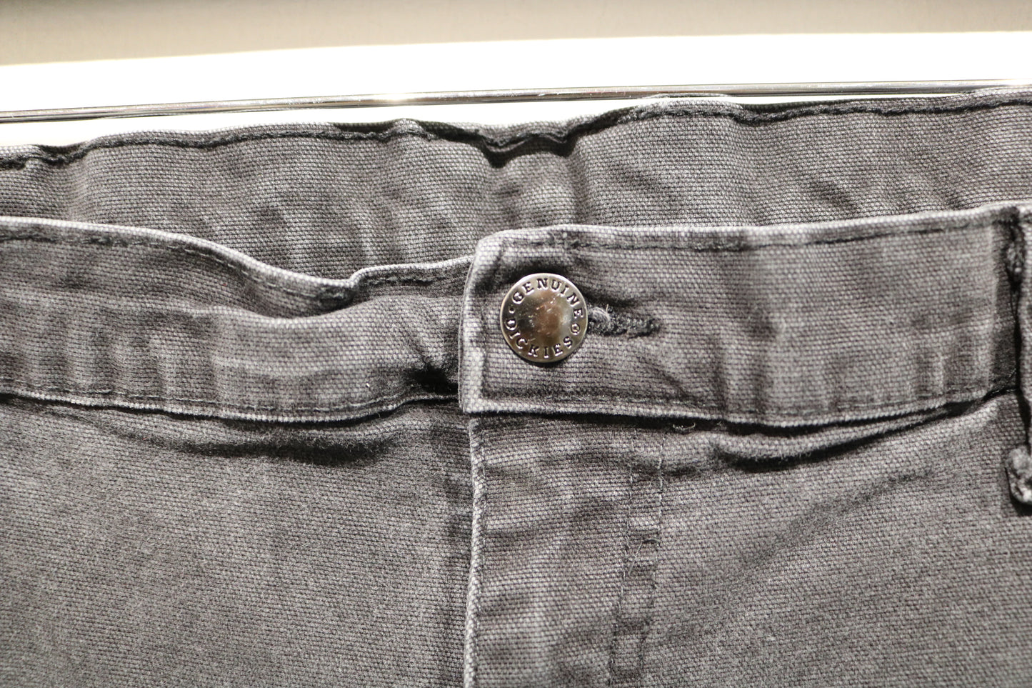 Dickies Work Pants | Vintage Faded Black Utility Trousers | Rugged Straight Fit Durable Bottoms