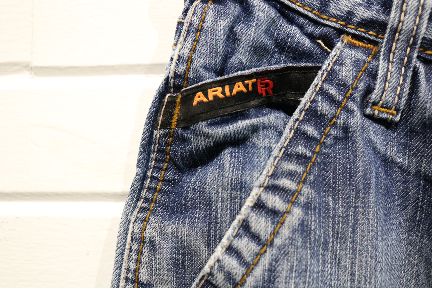 Ariat-Work Jeans | Vintage 2000s Low-Rise Bootcut Carpenter Denim Pants | Classic Western Workwear
