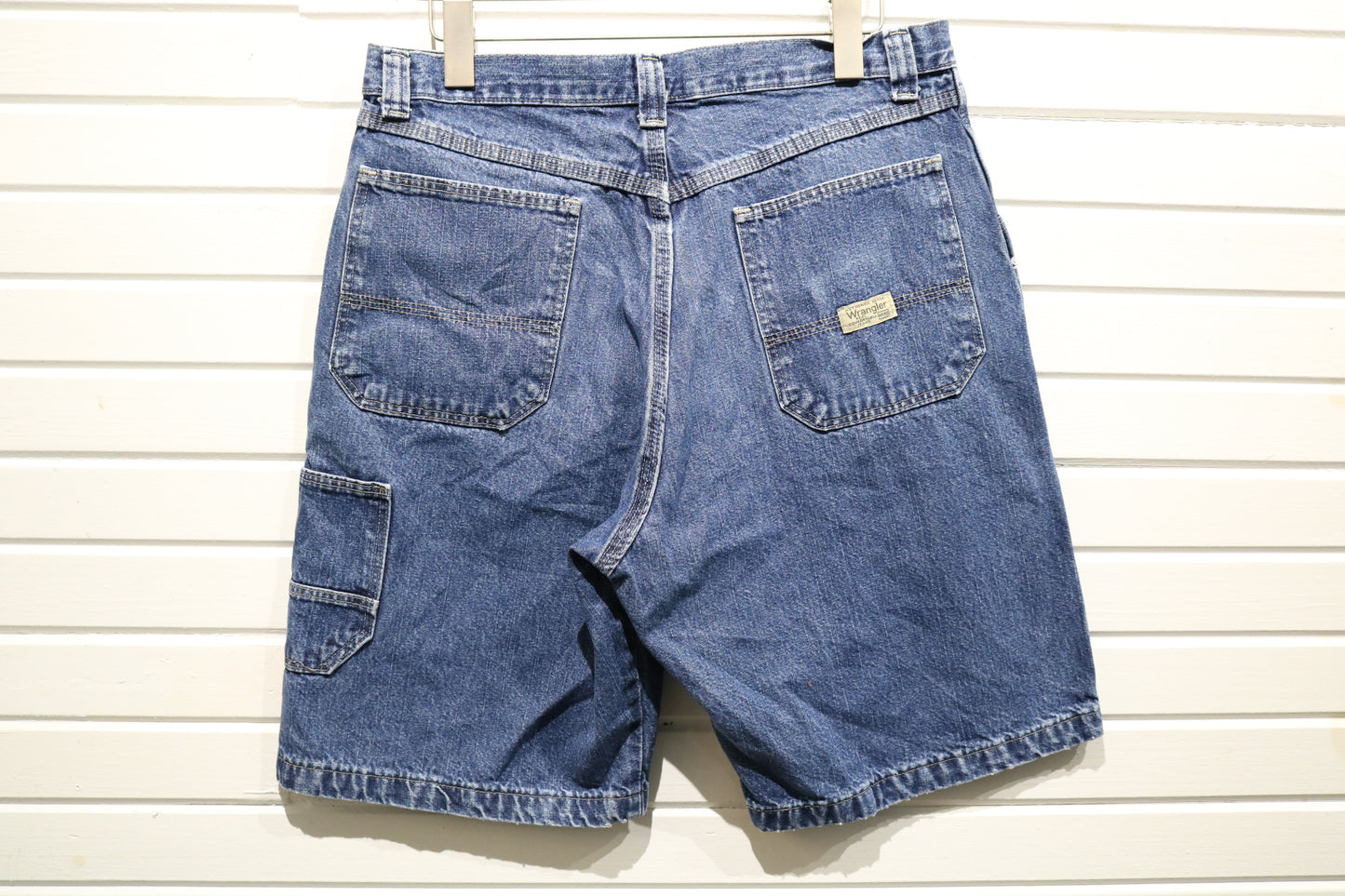 Wrangler Jean Shorts | Vintage 1990s Carpenter Denim Jorts | Classic Casual Streetwear