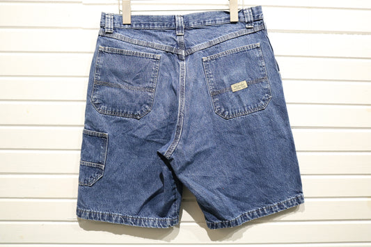 Wrangler Jean Shorts | Vintage 1990s Carpenter Denim Jorts | Classic Casual Streetwear