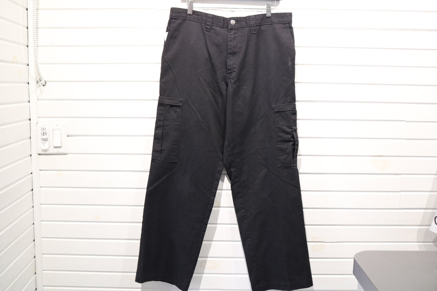 Dickies Cargo Work Pants | Vintage 2000s Black Utility Trousers | Durable Everyday Workwear