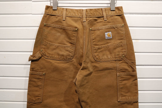 Carhartt Double-Knee Carpenter Pants | Vintage Work-Wear Utility Trouser | Classic Brown Canvas Construction