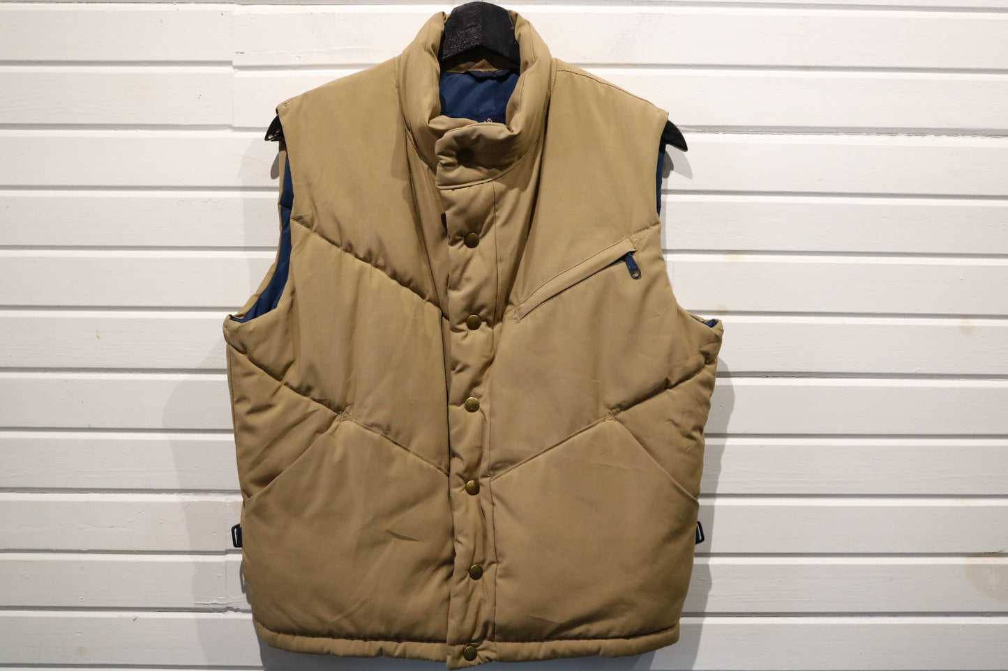 Cannondale Puffer Vest | Vintage 80s Outdoor Insulated Snap Front Vest | Tan Quilted Outerwear