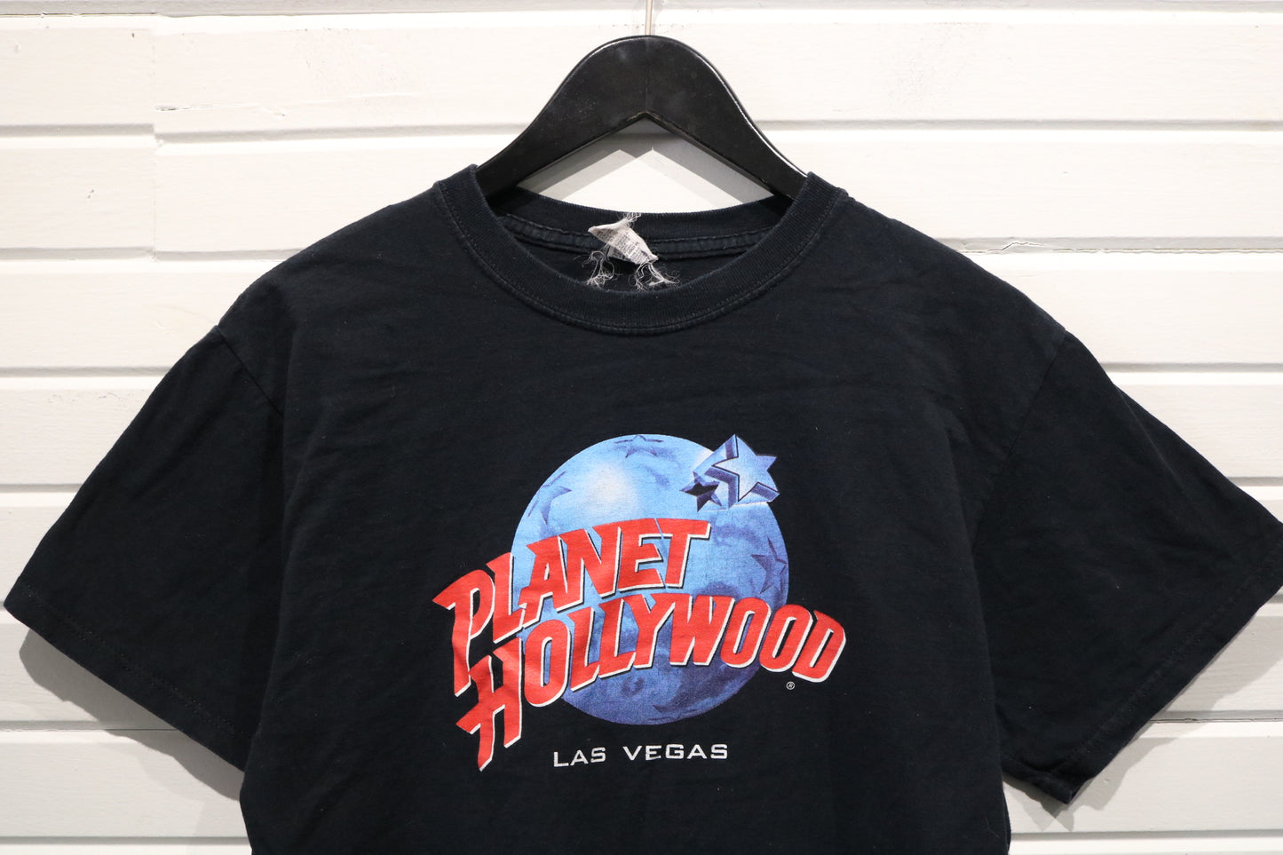 Planet-Hollywood Las-Vegas T-Shirt | Vintage 1990s Logo Graphic Tee | Retro Souvenir Shirt