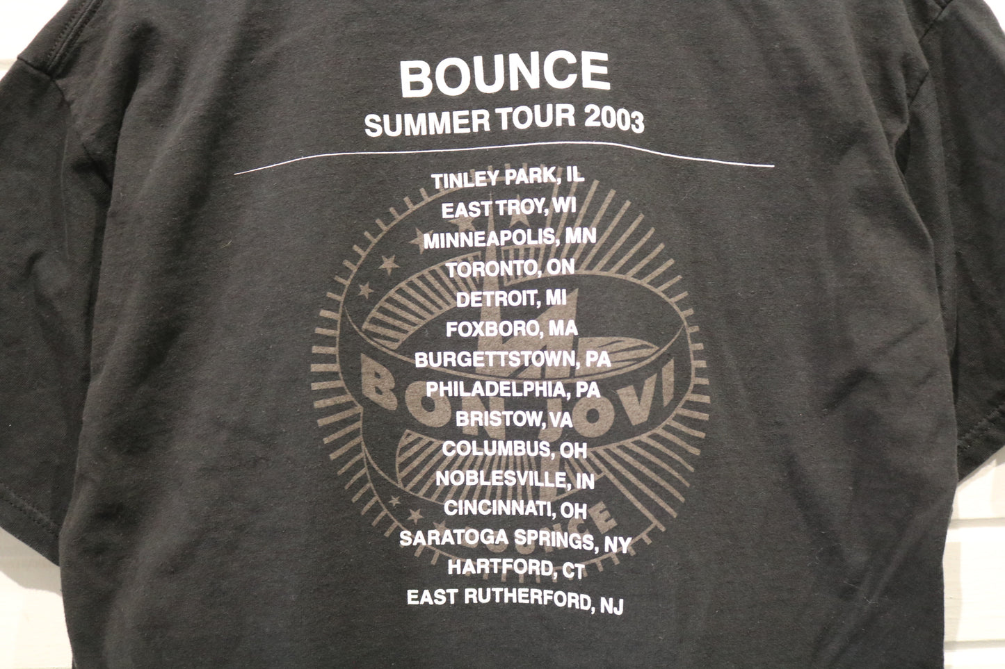 Bon-Jovi Bounce T-Shirt | Vintage 2003 Summer Tour Concert Band Tee | Rock Music Graphic Shirt