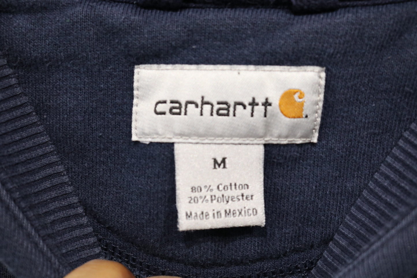 Carhartt Sweatshirt | Vintage 2000s Navy Crewneck Pullover | Classic Heavyweight Carhartt Workwear