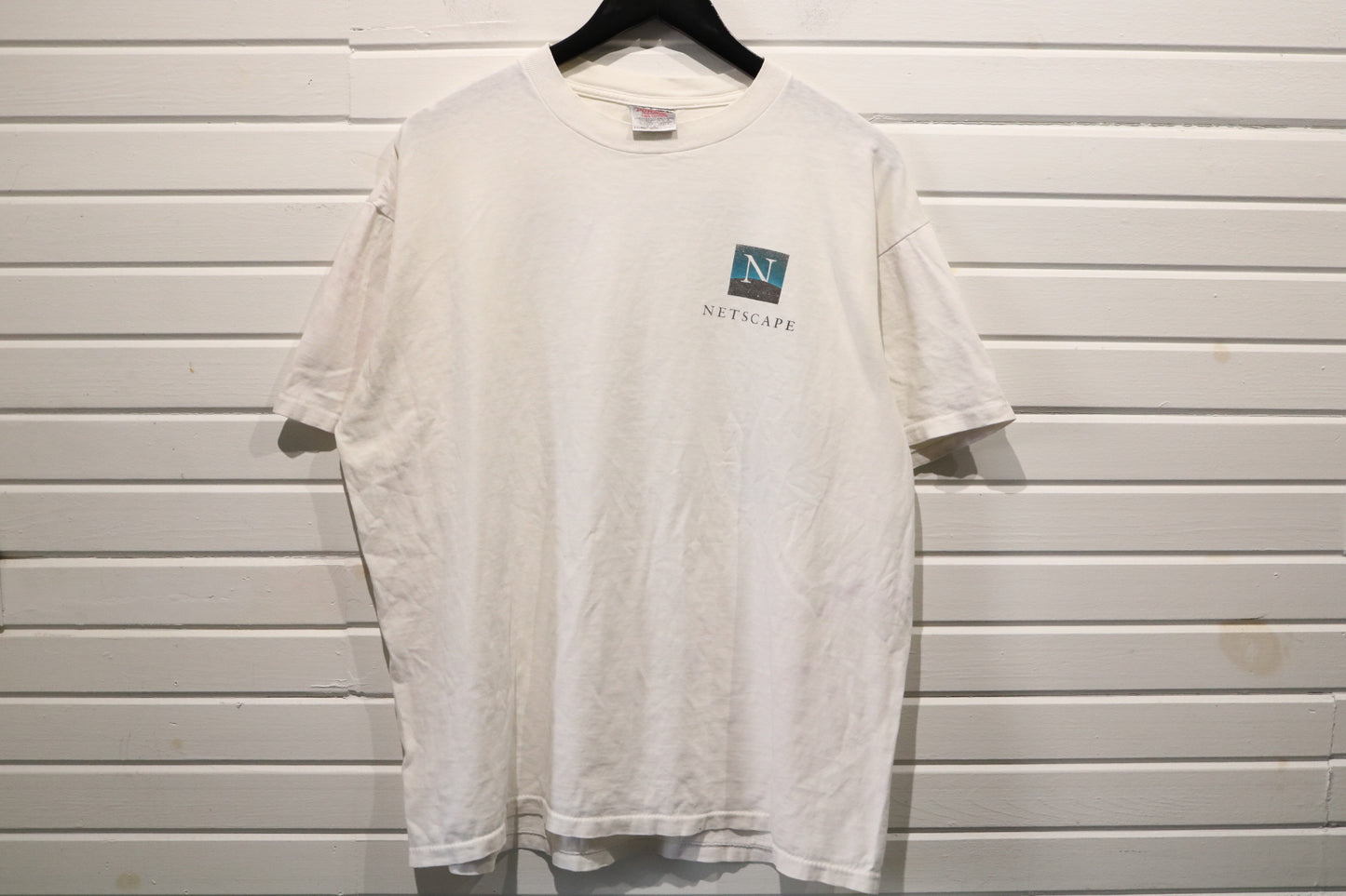 Netscape T-Shirt | Vintage 1990s Internet Graphic Tee | Software Promo Shirt
