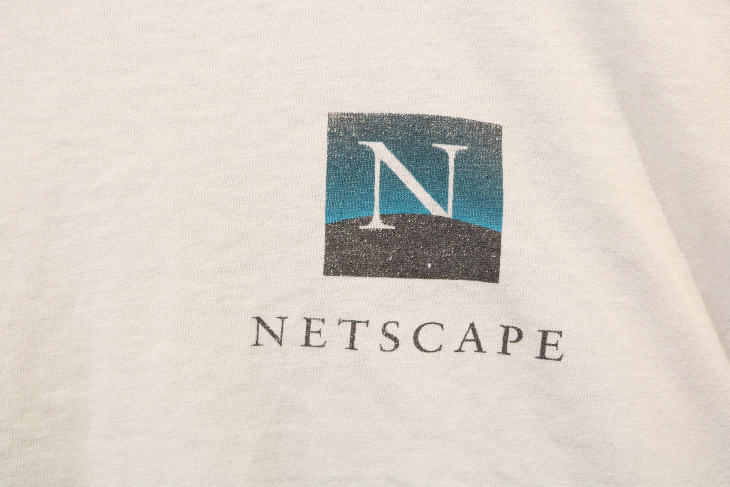 Netscape T-Shirt | Vintage 1990s Internet Graphic Tee | Software Promo Shirt