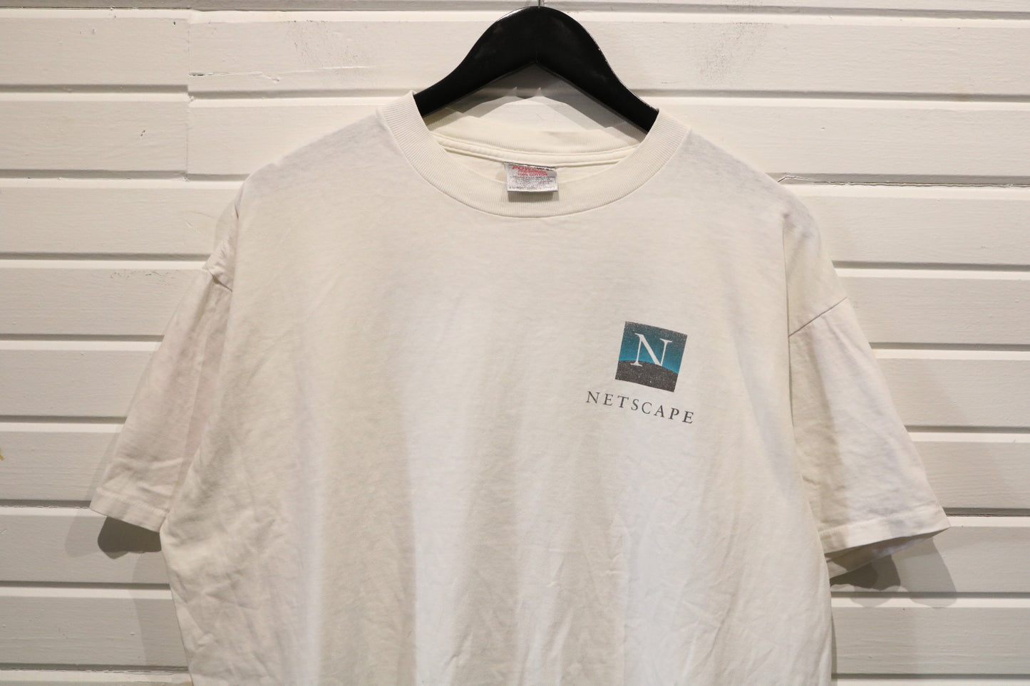 Netscape T-Shirt | Vintage 1990s Internet Graphic Tee | Software Promo Shirt